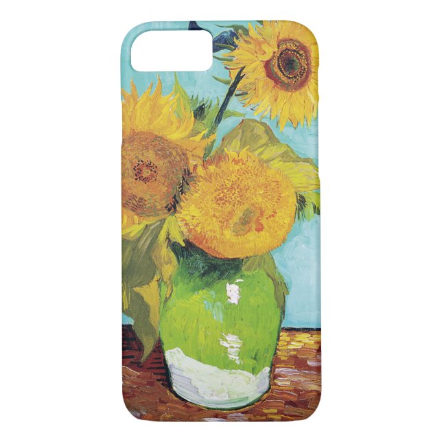 Capa Para iPhone, Case-Mate Três Girassóis, Van Gogh (Verso)
