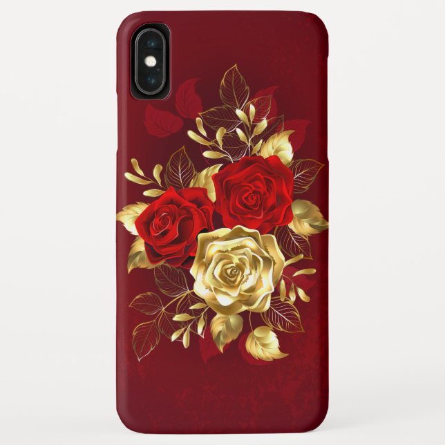 Capa Para iPhone, Case-Mate Três Rosas de joalharia (Verso)