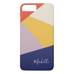 Capa iPhone 8 Plus/7 Plus Triângulos geométricos modernos personalizados