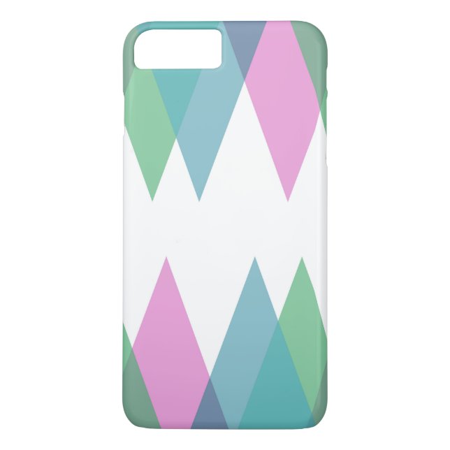 Capa Para iPhone, Case-Mate Triângulos rosas e verdes (Verso)