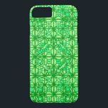 Capa Para iPhone Da Case-Mate Tribal Batik - tons verdes<br><div class="desc">Impressão do tecido batik de inspiração tribal - tons de verde que vão do limão ao esmeralda</div>