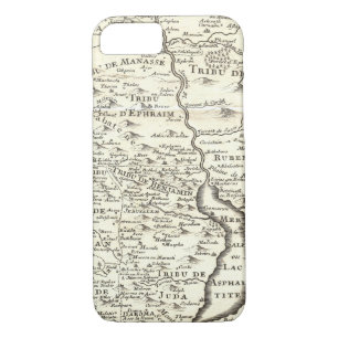 Capa iPhone 8/ 7 Tribos de Israel - mapa antigo da terra prometida