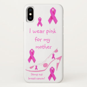 Capa Para iPhone Da Case-Mate Tributo cor-de-rosa do cancro da mama da fita