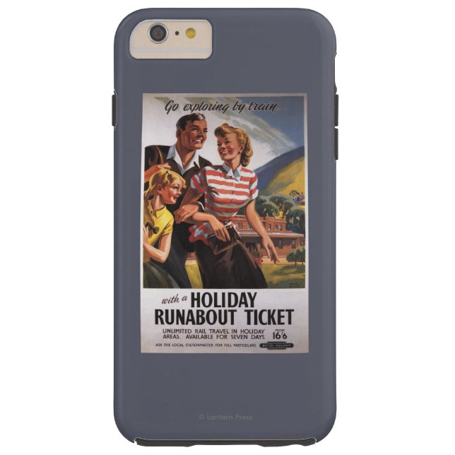 Capa Para iPhone, Case-Mate Trio da família em economias do Runabout do (Verso)