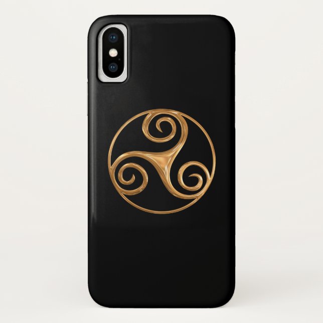 Capa Para iPhone, Case-Mate Triskelion Dourado (Verso)