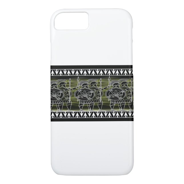 Capa Para iPhone, Case-Mate Tropa grega Black Figure (Verso)