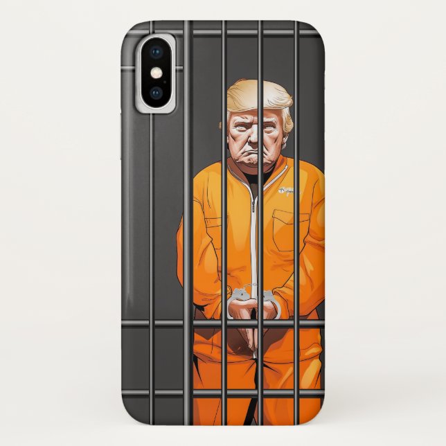 Capa Para iPhone, Case-Mate Trump na prisão com Capa de telefone de gabinete,  (Verso)
