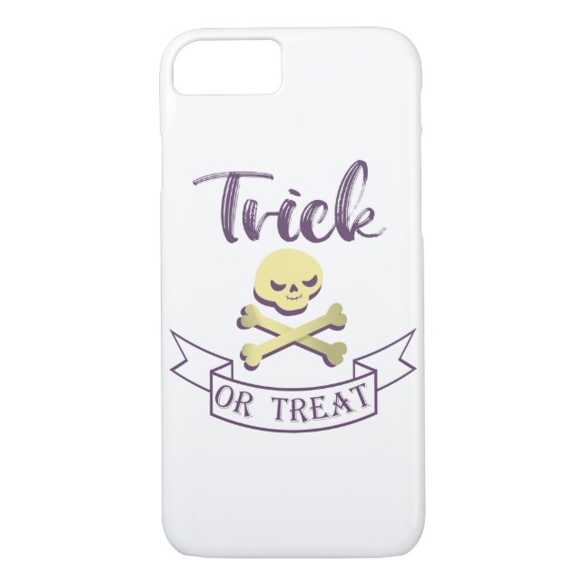 Capa Para iPhone, Case-Mate Truque ou tratamento de ossos cruzados do crânio (Verso)
