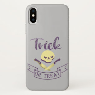 Capa Para iPhone Da Case-Mate Truque ou tratamento de ossos cruzados do crânio F