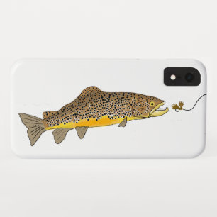 Capa Para iPhone Da Case-Mate Truta marrom de pesca com mosca