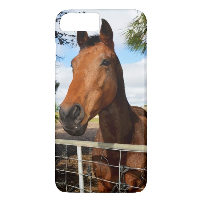 Capa Para iPhone, Case-Mate Tulip O Cavalo Da Baía De Brown, (Verso)