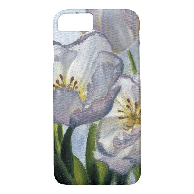 Capa Para iPhone, Case-Mate Tulipas brancas (Verso)