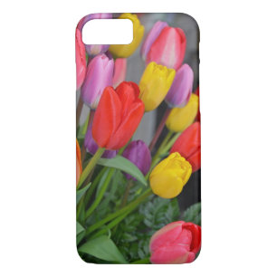 Capa iPhone 8/ 7 Tulipas primavera coloridas