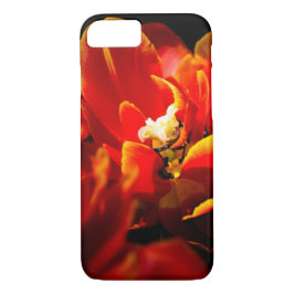 Capa iPhone 8/ 7 Tulipas vermelhas fundo escuro