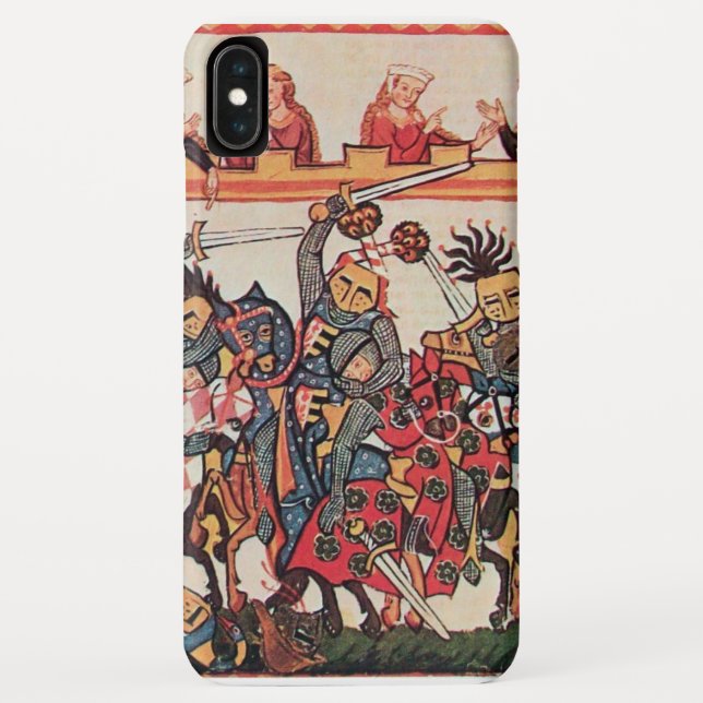 CAPA PARA iPhone, Case-Mate  TURNAÇÃO MEDIEVAL, LUTA CONTRA KNIGHTS E DAMSELS (Verso)