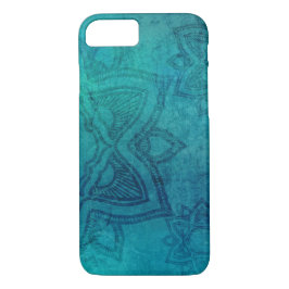 Capa iPhone 8/ 7 Turquesa Azul Distante Mandala