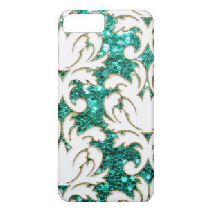 Capa Para iPhone Da Case-Mate Turquesa Glitter Damask