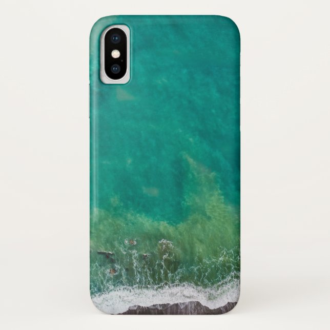 Capa Para iPhone, Case-Mate Turquoise Blue Beach (Verso)