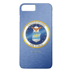 Capa iPhone 8 Plus/7 Plus U.S. iPhone do veterano da força aérea/exemplo de