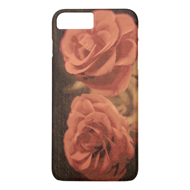Capa Para iPhone, Case-Mate Um par de rosas no sketch3 (Verso)
