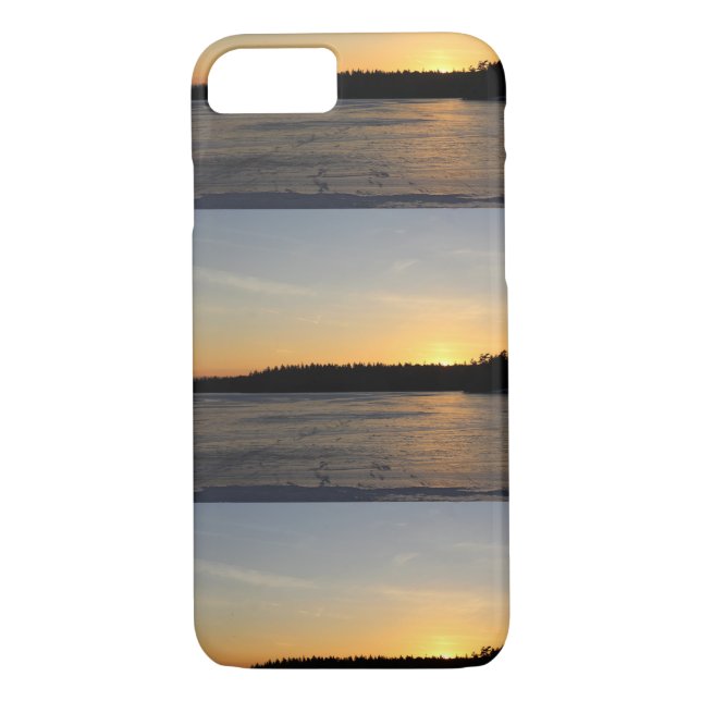 Capa Para iPhone, Case-Mate Um por do sol congelado (Verso)