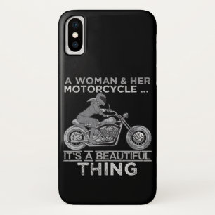 Capa Para iPhone Da Case-Mate Uma Mulher E Seu Presente De Arte De Moto Para Bik