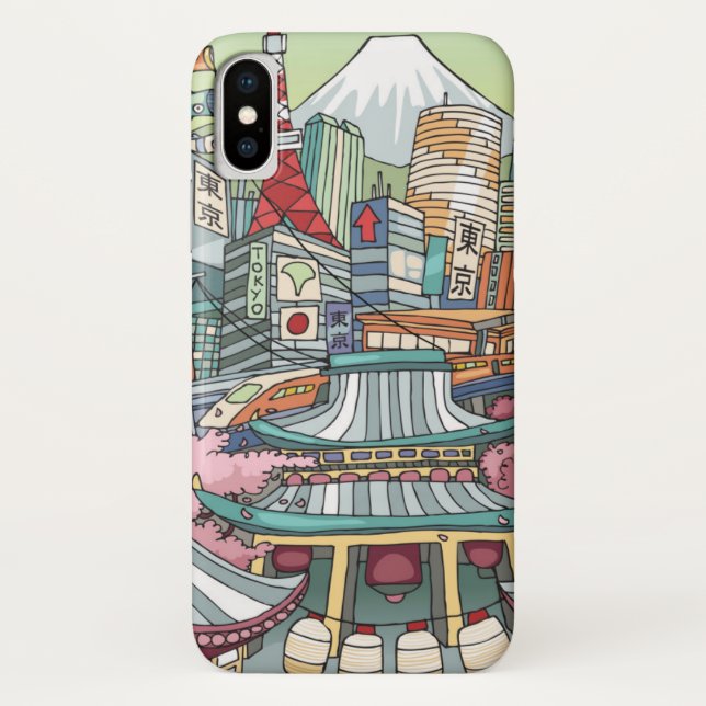 Capa Para iPhone, Case-Mate Uma vista de Tokyo (Verso)