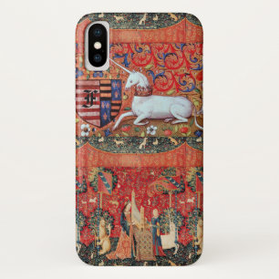 CAPA PARA iPhone DA Case-Mate UNICORN, FLORES DE FANTASIA MEDIEVAL, MONOGRAMA FL