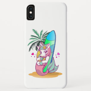 Capa Para iPhone Da Case-Mate Unicórnio com prancha na praia
