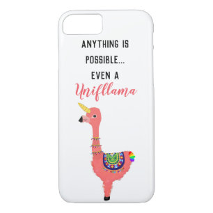 Capa iPhone 8/ 7 Uniflama Motivacional: Unicorn-Flamingo-llama