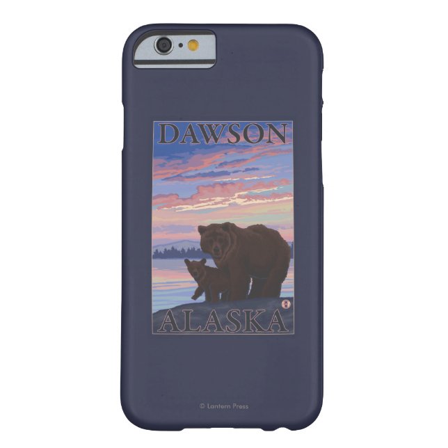 Capa Para iPhone, Case-Mate Urso e Cub - Dawson, Alaska (Verso)