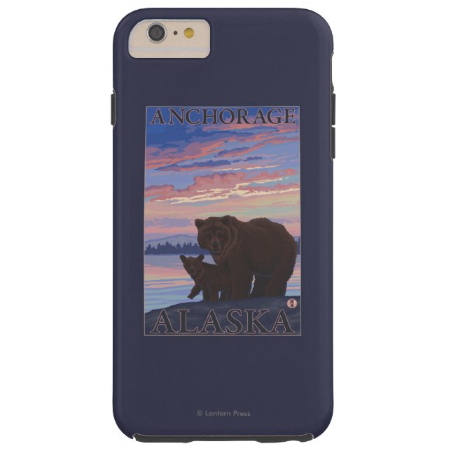 Capa Para iPhone, Case-Mate Urso e Cubo - Anchorage, Alasca (Verso)
