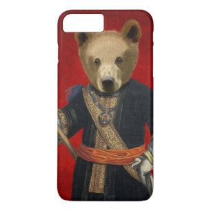 Capa iPhone 8 Plus/7 Plus Urso em Robôs Azuis 3