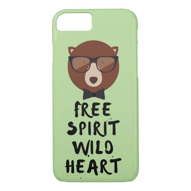 Capa Para iPhone, Case-Mate Urso Hipster de Espírito Livre (Verso)