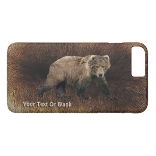 Capa iPhone 8 Plus/7 Plus Urso Kodiak Com Peles De Caribe