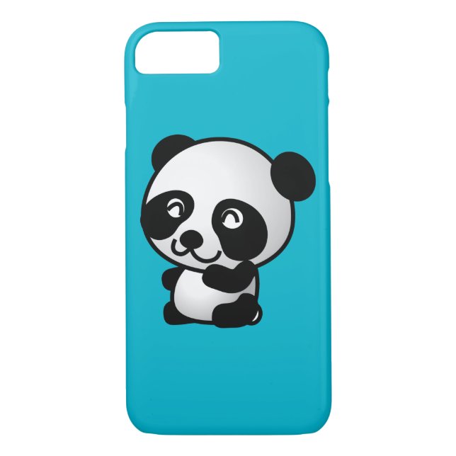 Capa Para iPhone, Case-Mate Urso-panda branco e preto (Verso)