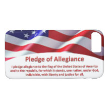 USA Flag e Pledge of Leiance iPhone 8 Case