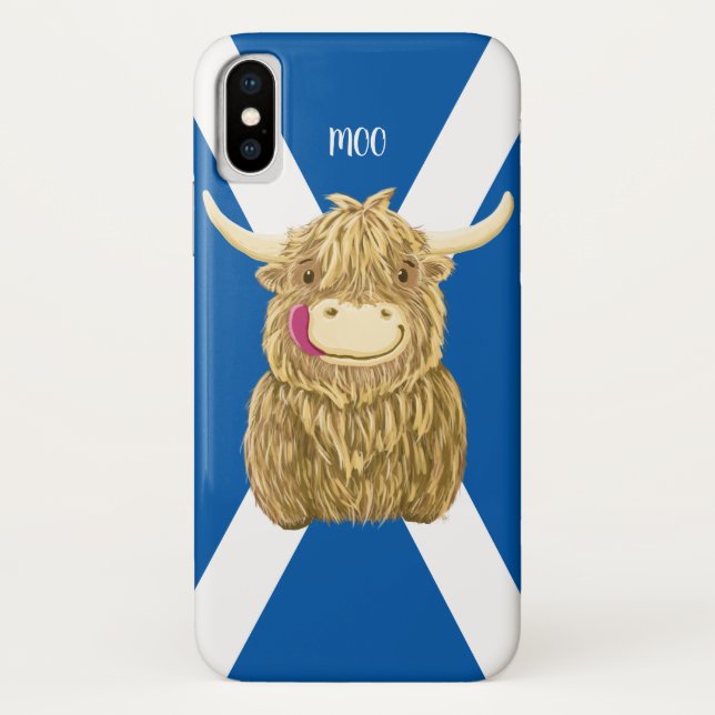 Capa Para iPhone, Case-Mate Vaca pequenina personalizada das montanhas de (Verso)