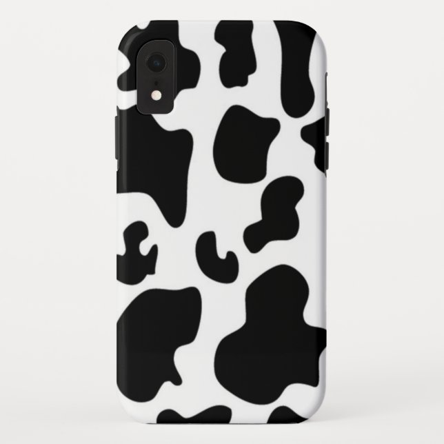 Capa Para iPhone, Case-Mate Vaca Preta e Branca (Verso)