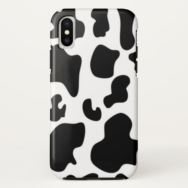 Capa Para iPhone, Case-Mate Vaca Preta e Branca (Verso)