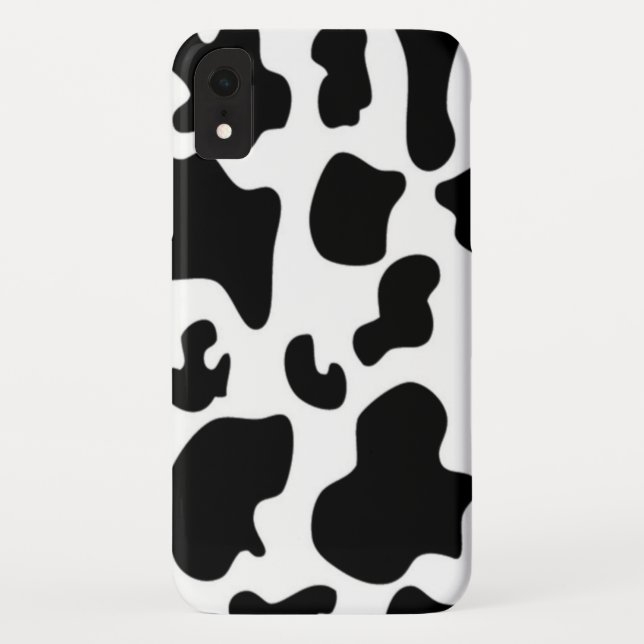 Capa Para iPhone, Case-Mate Vaca Preta e Branca (Verso)