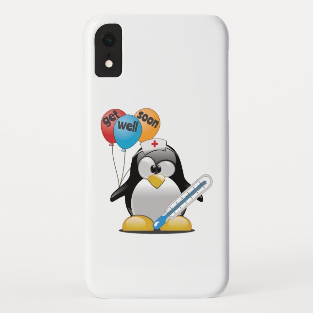 Capa Para iPhone, Case-Mate Vai logo. Enfermeira de pinguins. (Verso)