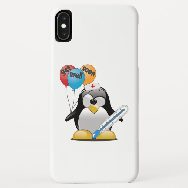 Capa Para iPhone, Case-Mate Vai logo. Enfermeira de pinguins. (Verso)