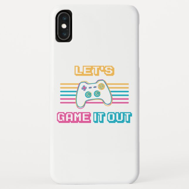Capa Para iPhone, Case-Mate Vamos jogar ao estilo retrô (Verso)