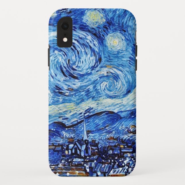 Capa Para iPhone, Case-Mate Van Gogh - A Noite Estrelada - Post Natal Branco (Verso)