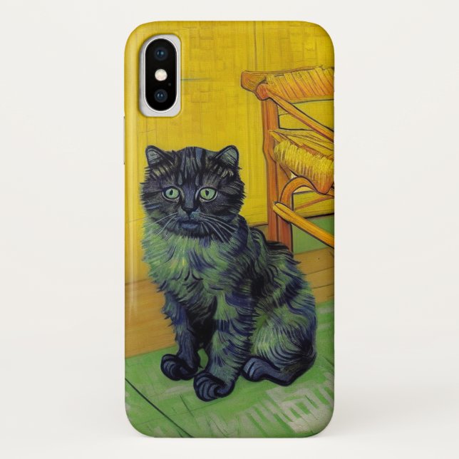 Capa Para iPhone, Case-Mate Van Gogh Black Cat (Verso)
