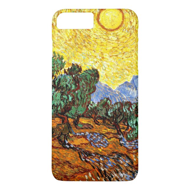 Capa Para iPhone, Case-Mate Van Gogh - Oliveiras com Céu Amarelo e Sol (Verso)