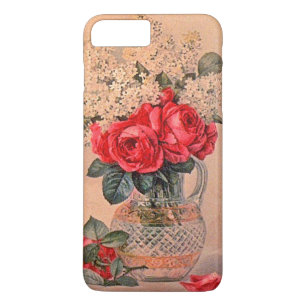 Capa iPhone 8 Plus/7 Plus Vaso antigo com flores