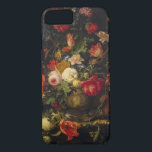 Capa iPhone 8/ 7 Vaso floral do vintage elegante<br><div class="desc">Este caso caracteriza uma pintura floral do vintage pelo Mignon de Abraham</div>