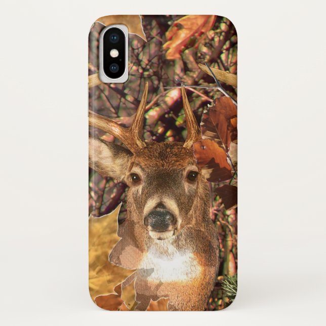 Capa Para iPhone, Case-Mate Veado Branco da Camuflagem Buck (Verso)